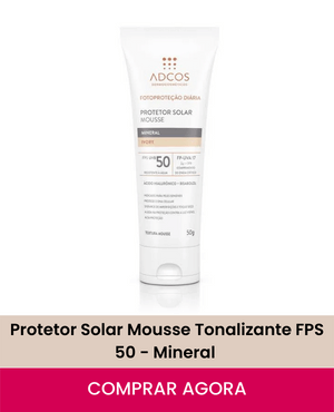 banner produto Protetor Solar Mousse Tonalizante FPS 50 - Mineral