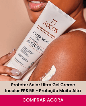banner de produto Protetor Solar Ultra Gel Creme Incolor FPS 55 - Proteção Muito Alta